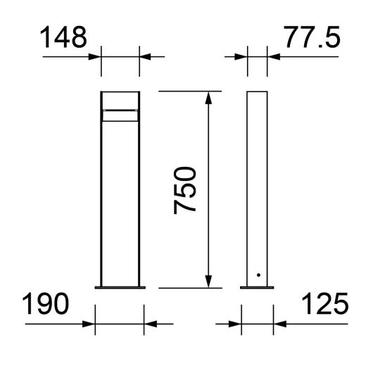 LED Pollerleuchte IP65