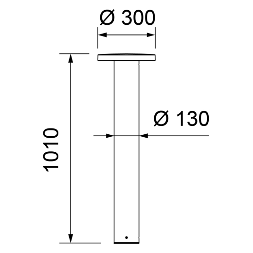 LED Pollerleuchte Rotondo - H 1010mm