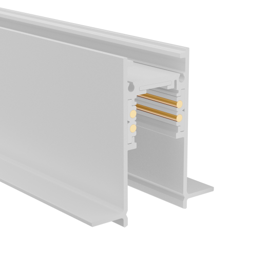 Aufbau-Magnetschiene T3 - 48V, 2m, weiss oder schwarz