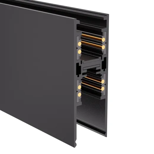 Aufbau-Magnetschiene T5 - 48V, 2m, weiss oder schwarz