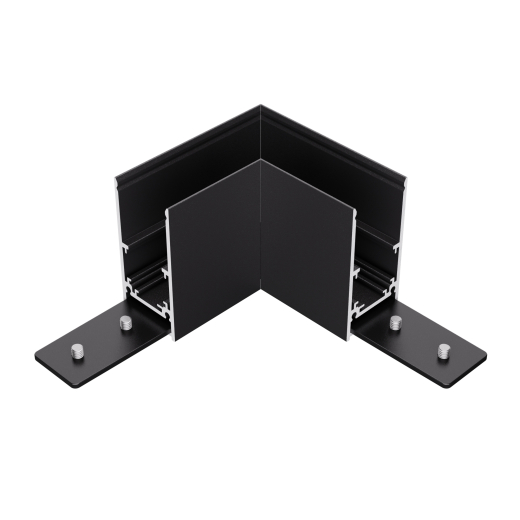 L-Verbinder 90° für hohes Schienenprofil - T2 weiss oder schwarz