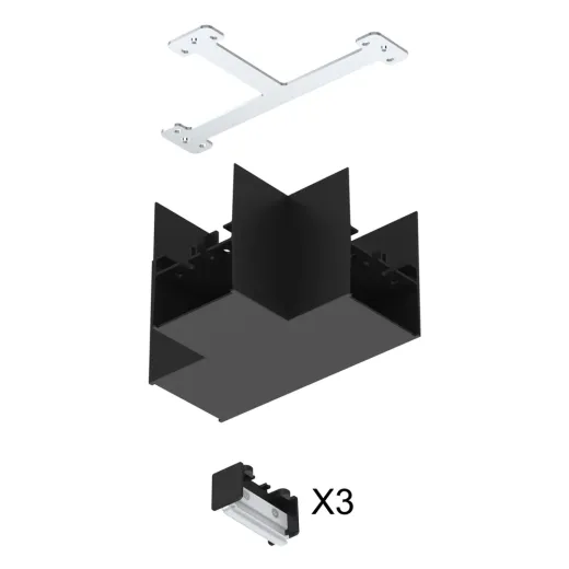 T-Verbinder zu Salt schwarz, IP20