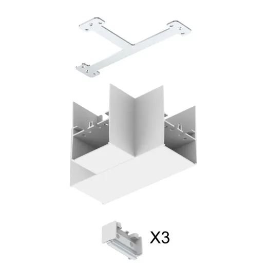 T-Verbinder zu Salt weiss, IP20