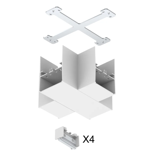 X-Verbinder zu SALT weiss, IP20