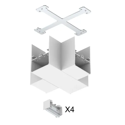 X-Verbinder zu SALT weiss, IP20