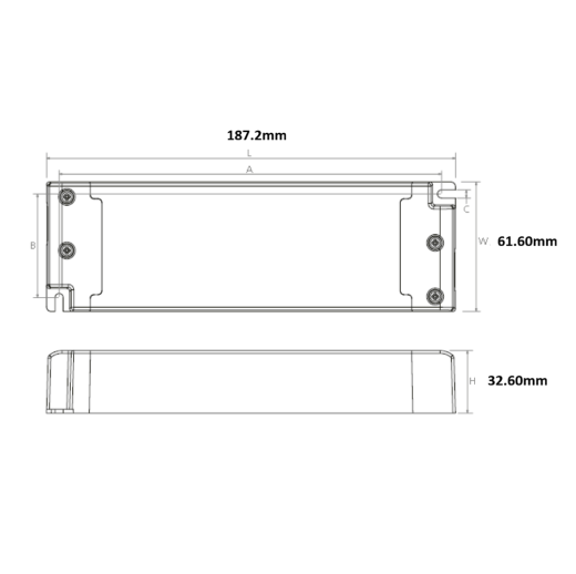 50W LED Treiber Konstantspannung Phasendimmbar 24V/1.25A