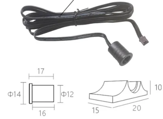 Türschalter Unterputz Möbelleuchte