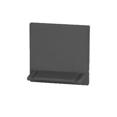 Endkappe Linea 25 - Kunststoff schwarz