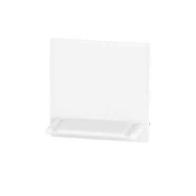 Endkappe Linea 25 - Kunststoff weiss