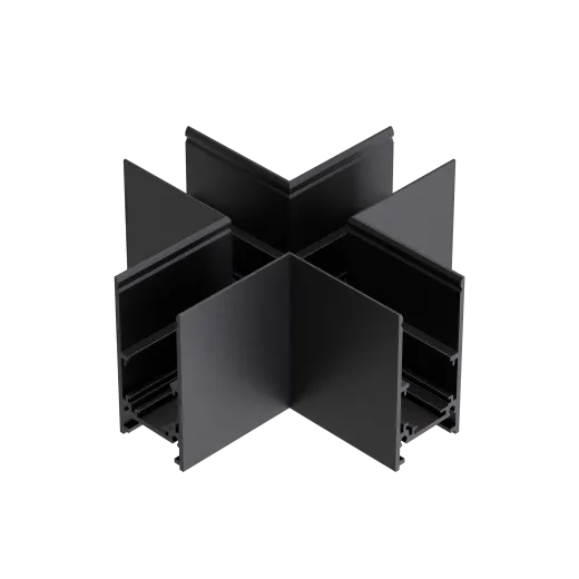 X-Verbinder für Schienenprofil - T2, nicht leitend, weiss oder schwarz