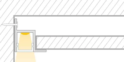 LED-Aluminiumprofil Soffito 28,4×30