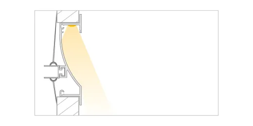 LED-Aluminiumprofil Napoli 81×19,1mm