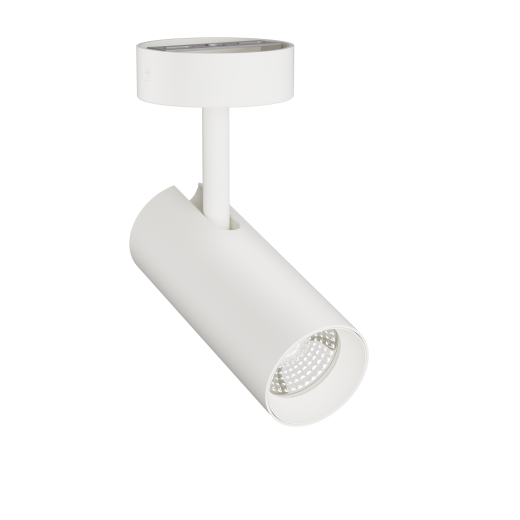 3-Ph Strahler VIBE 10W Fixoptik, 15°/24°/36°/60°, CRI97, 1000lm, DimOnBody, Baldachin Aufbau ws
