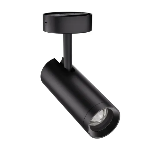 3-Ph Strahler VIBE 10W, 8-50°, CRI97, 470lm, DimOnBody, mit Baldachin zum Aufbau sz