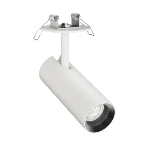 3-Ph Strahler VIBE 10W, 8-50°, CRI97, 470lm, DimOnBody, mit Baldachin zum Einbau ws