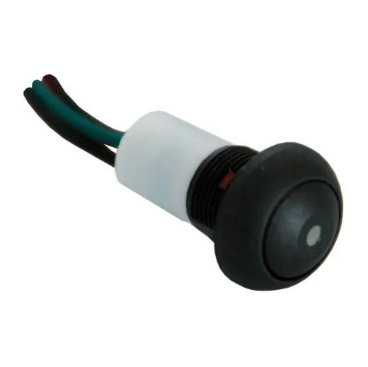 Drucktaster schwarz mit Beleuchtung IP67 - 0