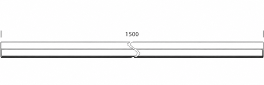 LED Balkenleuchte 28-48W 3000/4000/5000K 7200lm 1500mm ON/OFF sz