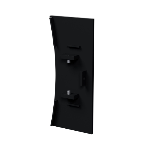 Endkappe konkav schwarz