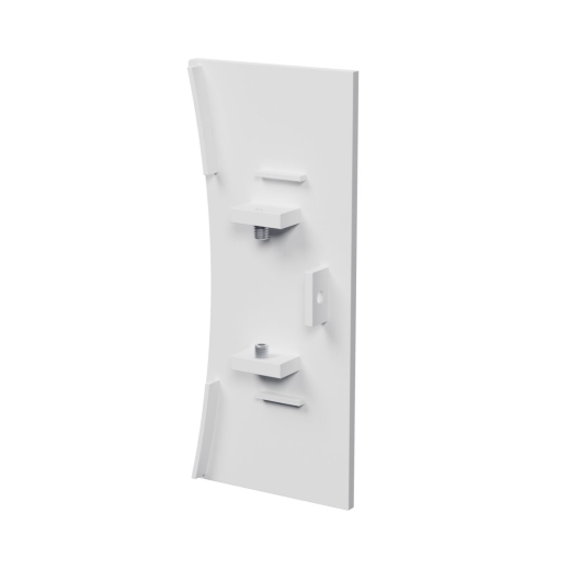 Endkappe konkav weiss