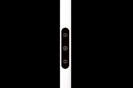 Stehleuchte Arcus rund 60W, 4000lm indirekt, 4000lm direkt, 3000/4000/5000/6000K, TouchDim