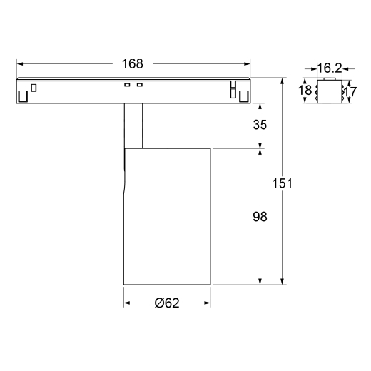 48V Strahler Fixoptik 12W , Ra97, 1200lm, 15°/24°/36°/60°, sz