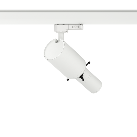 Premium Profilstrahler für 48V-Stromschiene mit Blendenschiebern 10W , Ra97, 300lm, Framing 18-36°, ws