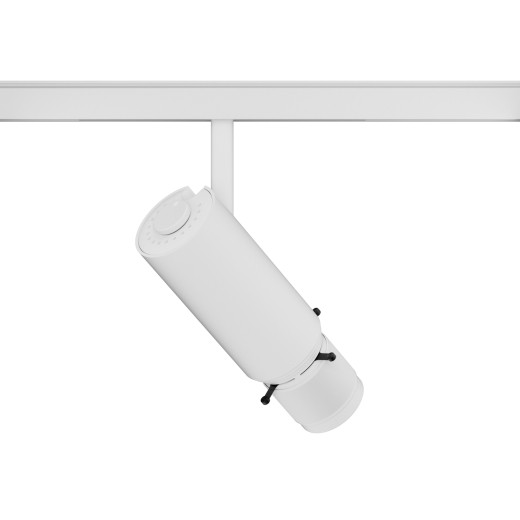 Premium Profilstrahler für 48V--Stromschiene mit Blendenschiebern 10W , Ra97, 350lm, Framing 53°, ws