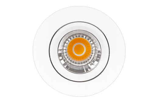 Deckeneinbau Fassung weiss zu LED-MODUL-927 Reihe, Ausschnitt: Ø68-80, Blattfeder