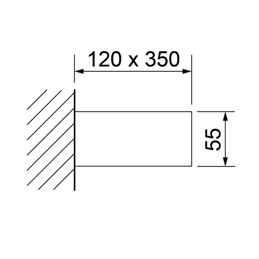 LED-Wandleuchte ASIMO II 13W, 2700/3000K umschaltbar, weiss PushDim