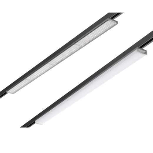 3-Ph. Lichtlinie 1206mm, LED 39/46/53/60W, 9900lm, 30/40/5700K CRI90 90°