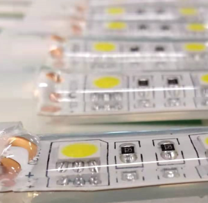 LED-Strip 24V 4,8W/m 60Leds/m, 350lm/m, CRI90, IP68, cut=100mm, 13mm/11mm - 5m Rolle