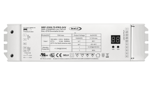 DALI2 DT8, 4in1, 24Vdc LED Treiber 75W