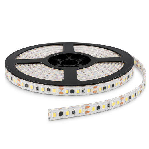 LED Stripe 230V 120LED/m 15W 1485lm/m CRI90 12x4mm cut=5cm IP67 3000K - 10m Rolle