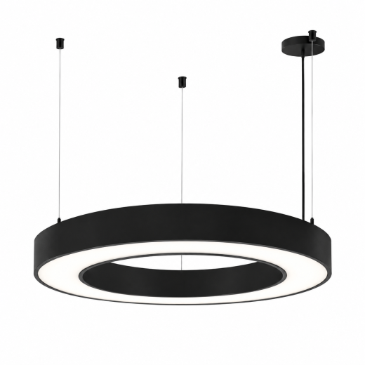 Pendel Set zu RING 900+1200, schwarz, DALI, L=1500mm, Einzelseile
