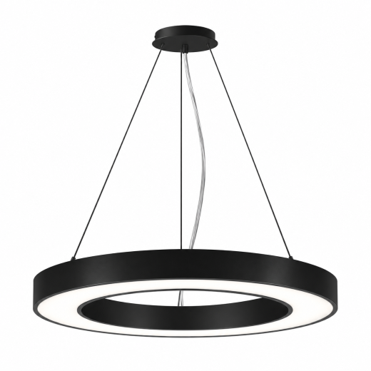 Pendel Set zu RING 900+1200, schwarz, DALI, L=1500mm, Zentralbaldachin
