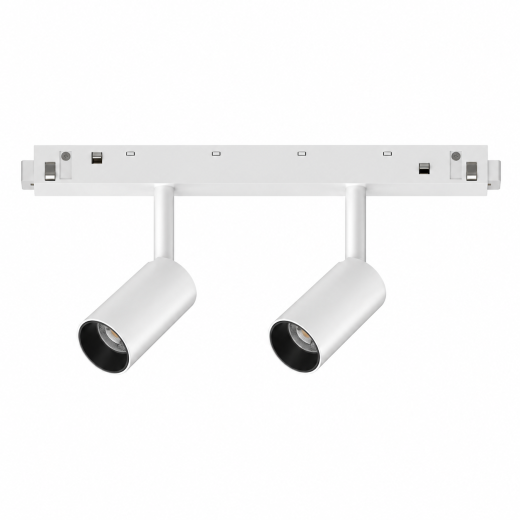 Systemspot SMALL 2 weiss-schwarz, LED 5W 350lm 3000K 18° CRI90, DALI