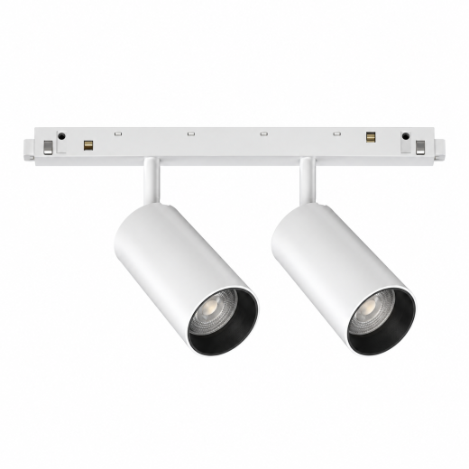 Systemspot LARGE 2 weiss-schwarz, LED 24W 1400lm 3000K 45° CRI90, DALI