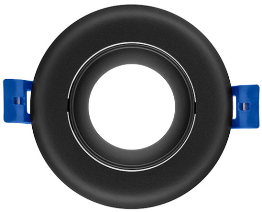 Deckeneinbauringe Aussen: 92mm, 30° schwenkbar, (Bohrloch 75mm), schwarz