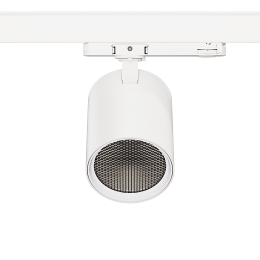 3-Ph Strahler COMPACT 30W CRI90 3050lm Reflektor Ein/Aus weiss