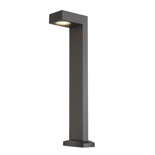 LED-Pollerleuchte Square II, 8.5W 620lm 80° RAL7016 anthrazit, Dimmbar auf Phase, IP65, 3000K