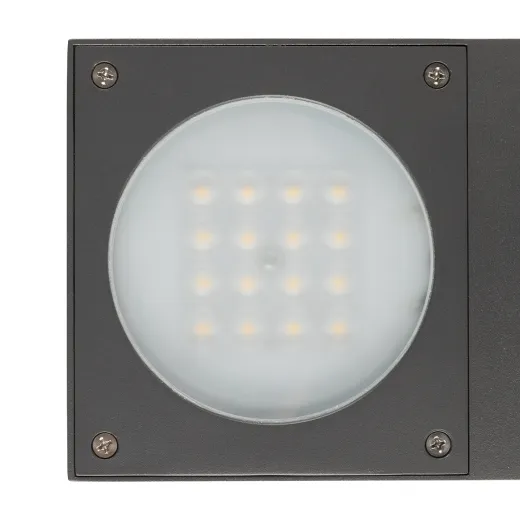 LED-Pollerleuchte Square II, 8.5W 620lm 80° RAL7016 anthrazit, Dimmbar auf Phase, IP65, 3000K