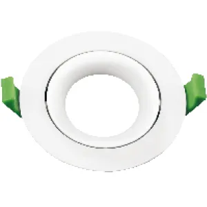 Deckeneinbauringe 104mm gerundet, 30° schwenkbar, weiss matt