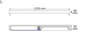 Armatur für LED Roehre T8, 120cm, verkabelt, ohne VG