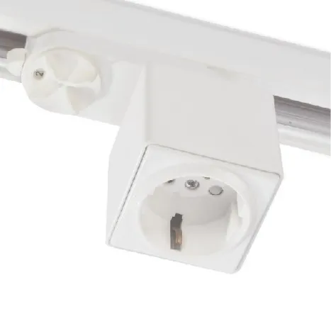 3-Phasen Adapter mit Schutzkontaktstecker weiss 6A Sicherung