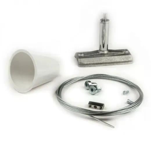 3-Phasen Seilabhängung, Halter 60mm und Schnellspannset