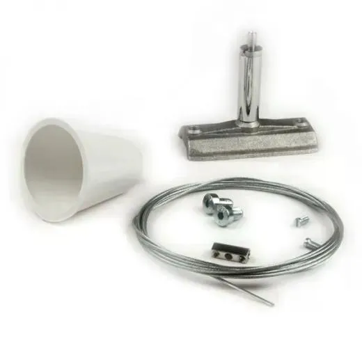 3-Phasen Seilabhängung, Halter 60mm und Schnellspannset