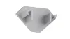 Endkappe ABS grau - 26x15 ECK