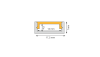 Aluminiumprofil FLAT 17,5x7mm - bis 3m am Stück