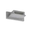 Endkappe ABS grau - 17,5x7 FLAT