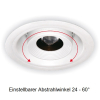 Deckeneinbaustrahler 20W, 24-60° inkl. Netzteil DIM